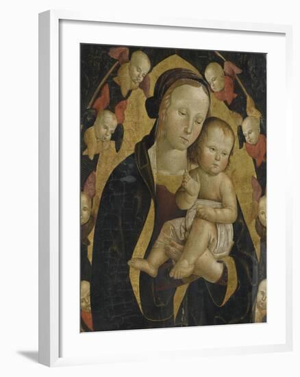 La Vierge et l'Enfant dans une gloire de séraphins-da Viterbo Antonio-Framed Giclee Print