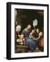 La Vierge et l'Enfant Jésus avec Sainte Elisabeth, Saint Jean et Saint Michel, dite : La Vierge-Cesare Da Sesto-Framed Giclee Print