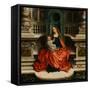 La Vierge Et L'enfant Sur Le Trone - Peinture De Adriaen Isenbrant (Adrien Ysenbrant, Ysenbrandt, H-Adriaen Isenbrandt or Isenbrant-Framed Stretched Canvas