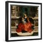 La Vierge Et L'enfant Sur Le Trone - Peinture De Adriaen Isenbrant (Adrien Ysenbrant, Ysenbrandt, H-Adriaen Isenbrandt or Isenbrant-Framed Giclee Print