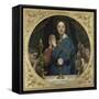 La Vierge ?'Hostie-Jean-Auguste-Dominique Ingres-Framed Stretched Canvas