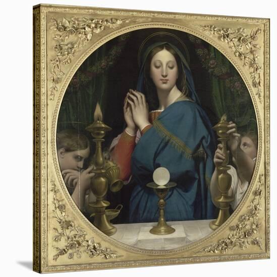 La Vierge ?'Hostie-Jean-Auguste-Dominique Ingres-Stretched Canvas