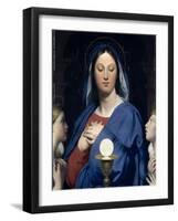 La Vierge ?'Hostie-Jean-Auguste-Dominique Ingres-Framed Giclee Print