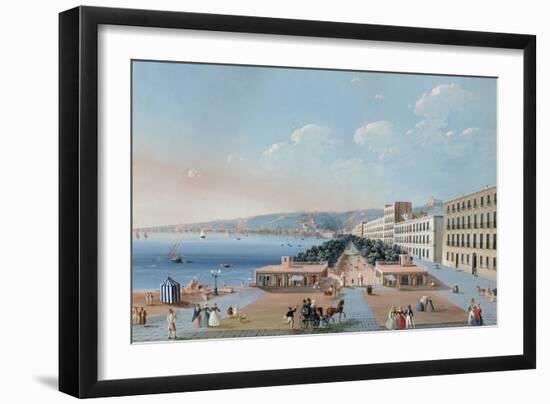 La Villa Reale Di Chiaia, Naples-null-Framed Giclee Print