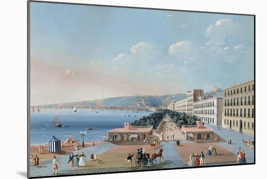 La Villa Reale Di Chiaia, Naples-null-Mounted Giclee Print