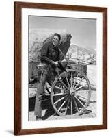 La Ville Abandonnee YELLOW SKY by William Wellman aveGregory Peck, 1948 (b/w photo)-null-Framed Photo