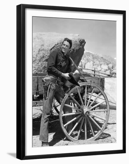 La Ville Abandonnee YELLOW SKY by William Wellman aveGregory Peck, 1948 (b/w photo)-null-Framed Photo