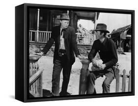 La Ville Abandonnee YELLOW SKY by William Wellman with Richard Widmark and Gregory Peck, 1948 (b/w -null-Framed Stretched Canvas