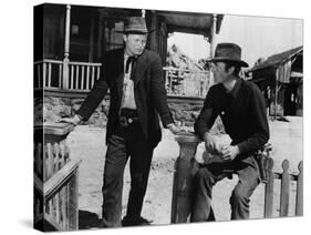 La Ville Abandonnee YELLOW SKY by William Wellman with Richard Widmark and Gregory Peck, 1948 (b/w -null-Stretched Canvas