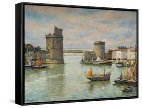 La Ville De La Rochelle-Pierre Langlade-Framed Stretched Canvas