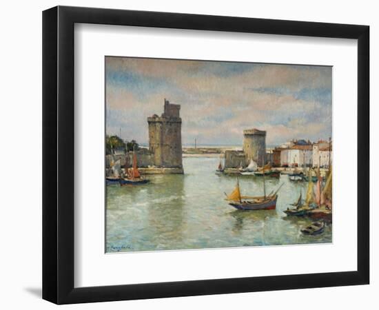 La Ville De La Rochelle-Pierre Langlade-Framed Premium Giclee Print