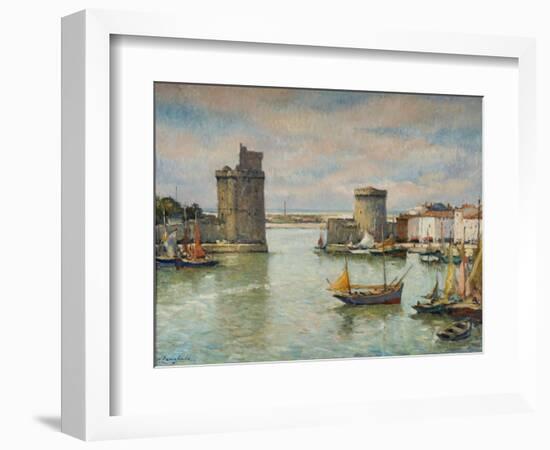La Ville De La Rochelle-Pierre Langlade-Framed Premium Giclee Print