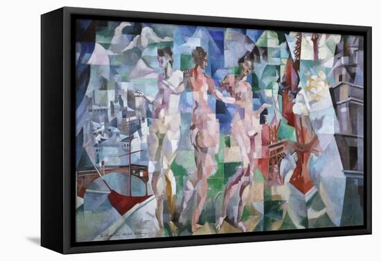La ville de Paris-Robert Delaunay-Framed Stretched Canvas