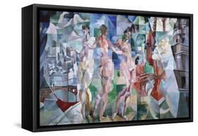 La ville de Paris-Robert Delaunay-Framed Stretched Canvas