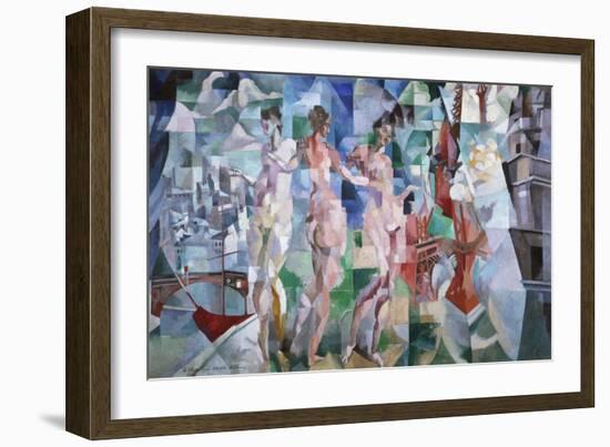 La ville de Paris-Robert Delaunay-Framed Giclee Print