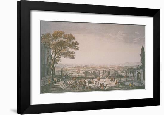 La Ville et la Rade de Toulon-Claude Joseph Vernet-Framed Art Print