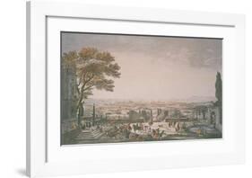 La Ville et la Rade de Toulon-Claude Joseph Vernet-Framed Art Print