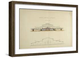 La Villettte Slaughterhouse and Cattle Market, Paris-Victor Baltard-Framed Giclee Print