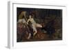 La violencia de Tarquino, 16th century-Jacopo Robusti Tintoretto-Framed Premium Giclee Print