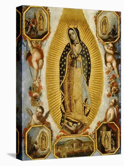 La Virgen de Guadalupe, 18th Century, Mexican School-null-Stretched Canvas