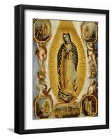 La Virgen de Guadalupe, 18th Century, Mexican School-null-Framed Giclee Print