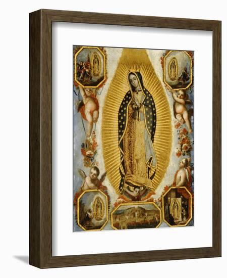 La Virgen de Guadalupe, 18th Century, Mexican School-null-Framed Giclee Print