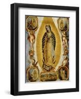 La Virgen de Guadalupe, 18th Century, Mexican School-null-Framed Giclee Print