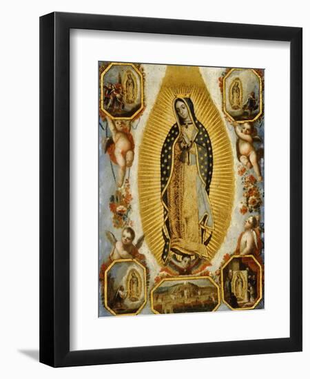 La Virgen de Guadalupe, 18th Century, Mexican School-null-Framed Giclee Print