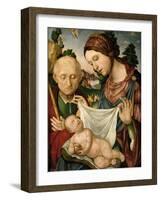 La Virgen y San José adorando al Niño, 1489-1504-Gian Francesco De Maineri Da Parma-Framed Giclee Print