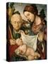 La Virgen y San José adorando al Niño, 1489-1504-Gian Francesco De Maineri Da Parma-Stretched Canvas