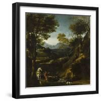 La vision de saint Eustache-Giovanni Viola-Framed Giclee Print