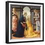 La Visitation entre Marie-Jacobie et Marie-Salomé-Domenico Ghirlandaio-Framed Giclee Print