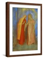 La Visitation - Saint Mary visits Saint Elisabeth R.F. 35757 .-Odilon Redon-Framed Giclee Print
