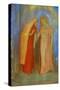 La Visitation - Saint Mary visits Saint Elisabeth R.F. 35757 .-Odilon Redon-Stretched Canvas