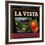 La Vista Brand - Tustin, California - Citrus Crate Label-Lantern Press-Framed Art Print