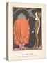 La Voie Lactée, from a Collection of Fashion Plates, 1921 (Pochoir Print)-Georges Barbier-Stretched Canvas