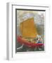 La Voile Jaune (The Yellow Sail)-Odilon Redon-Framed Giclee Print