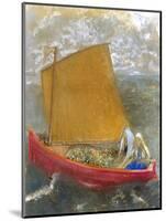 La Voile Jaune (The Yellow Sail)-Odilon Redon-Mounted Giclee Print