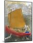 La Voile Jaune (The Yellow Sail)-Odilon Redon-Mounted Giclee Print