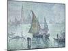 La voile verte, Venise-Paul Signac-Mounted Giclee Print