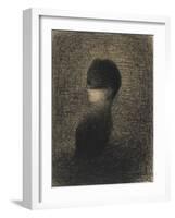 La Voilette-Georges Seurat-Framed Giclee Print