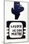 'La Voix De Son Maitre', Advertising Campaign Against General Charles De Gaulle, May 1968-null-Mounted Giclee Print