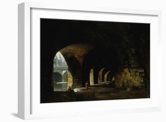 La Voûte du quai de Gesvres en 1815-Auguste Regnier-Framed Giclee Print