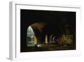 La Voûte du quai de Gesvres en 1815-Auguste Regnier-Framed Giclee Print