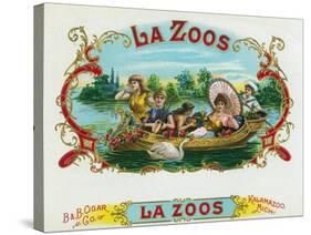 La Zoos Brand Cigar Box Label, Nautical-Lantern Press-Stretched Canvas