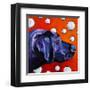 Lab and Bubbles-Kathryn Wronski-Framed Art Print