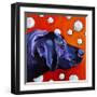 Lab and Bubbles-Kathryn Wronski-Framed Art Print