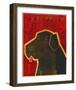 Lab (black)-John Golden-Framed Art Print