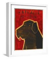 Lab (black)-John Golden-Framed Art Print