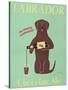 Lab Chocolate Ale-Ken Bailey-Stretched Canvas